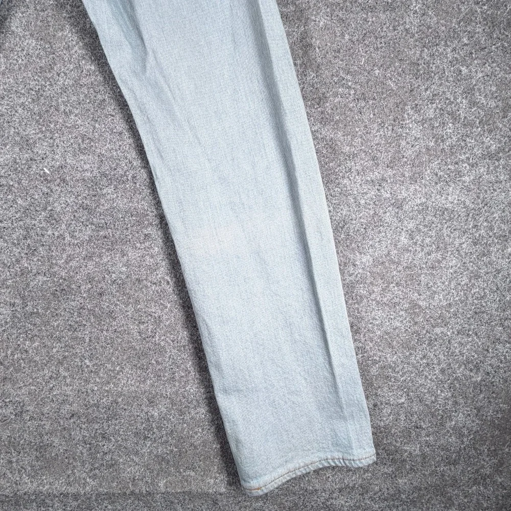 Levis 501 '93 Jeans Mens 33x34 Blue Denim Cotton Stretch Straight Fit Mid Rise‎